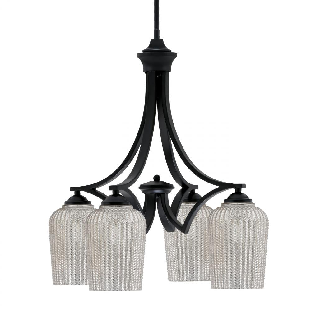 Toltec Company ZILO 568-MB-4253 Chandelier - Black