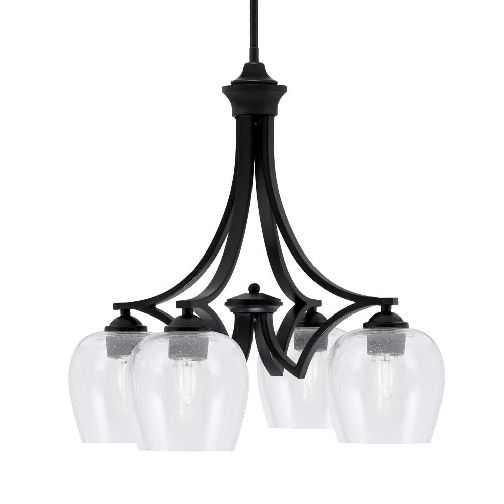 Toltec Company ZILO 568-MB-4810 Chandelier - Black