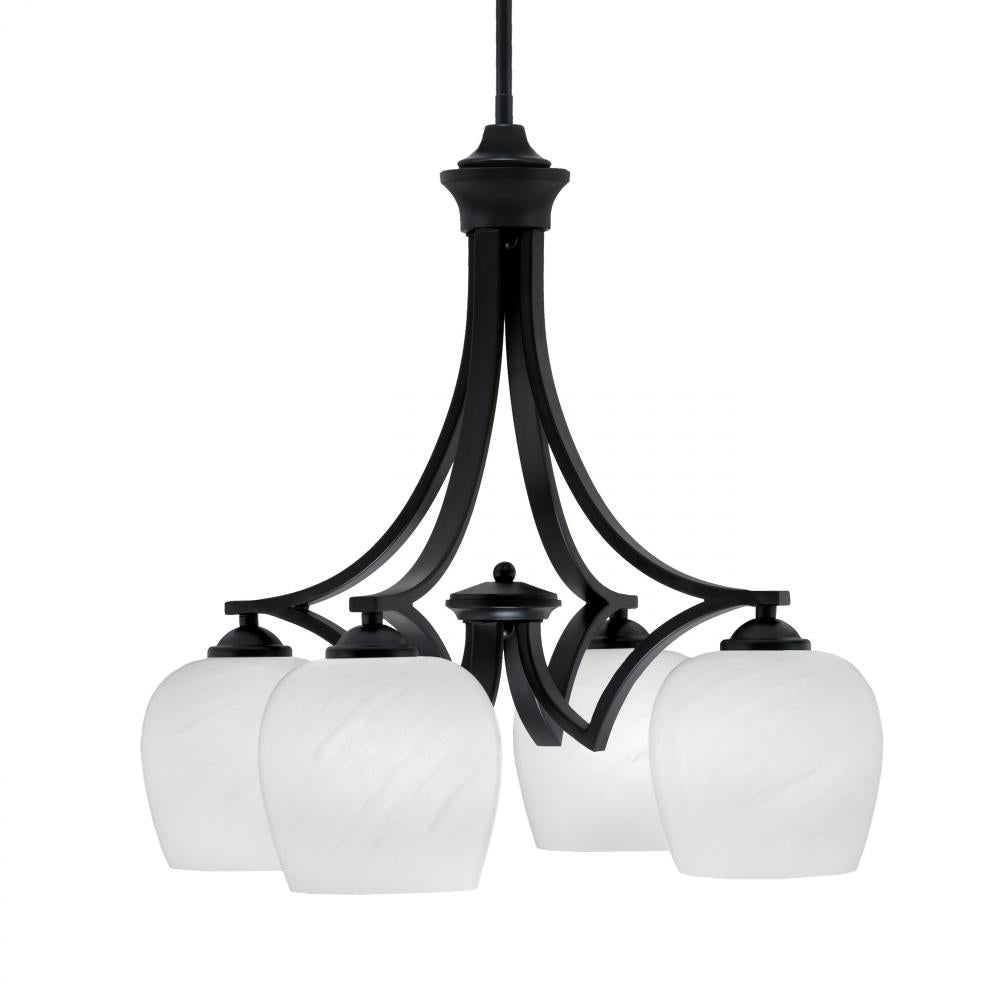 Toltec Company ZILO 568-MB-4811 Chandelier - Black