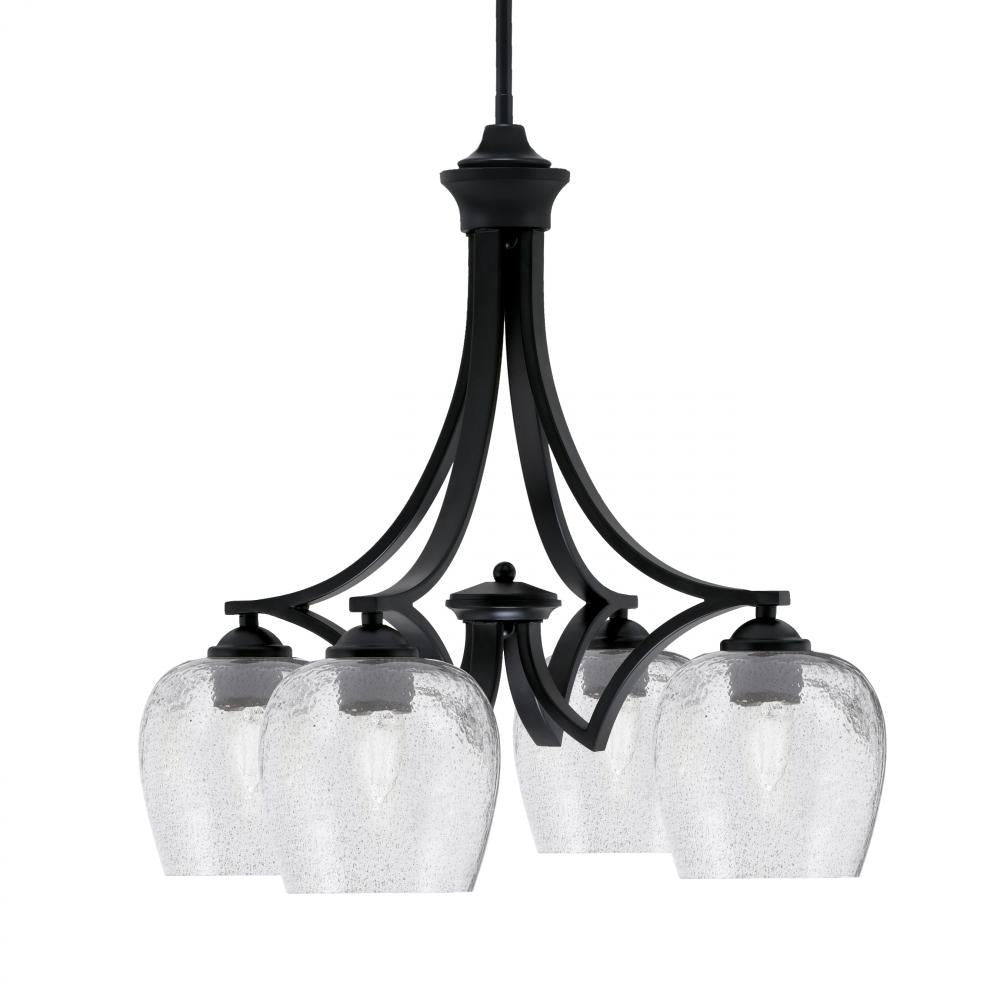 Toltec Company ZILO 568-MB-4812 Chandelier - Black