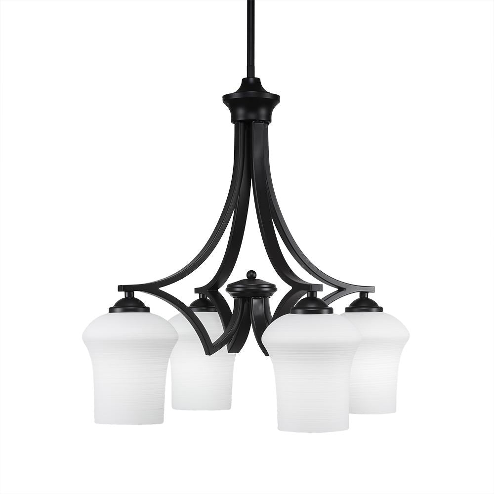 Toltec Company ZILO 568-MB-681 Chandelier Traditional - Black