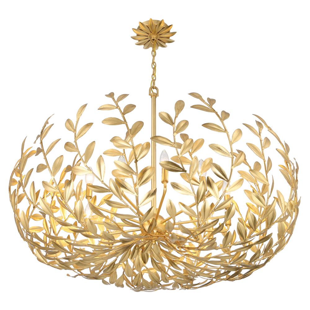 Crystorama BROCHE 569-GA Chandelier Modern - Antique Gold