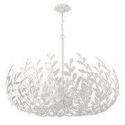 Crystorama Broche 569-MT – 42 Inch – 12 Light – Chandelier – Matte White – Damp Rated