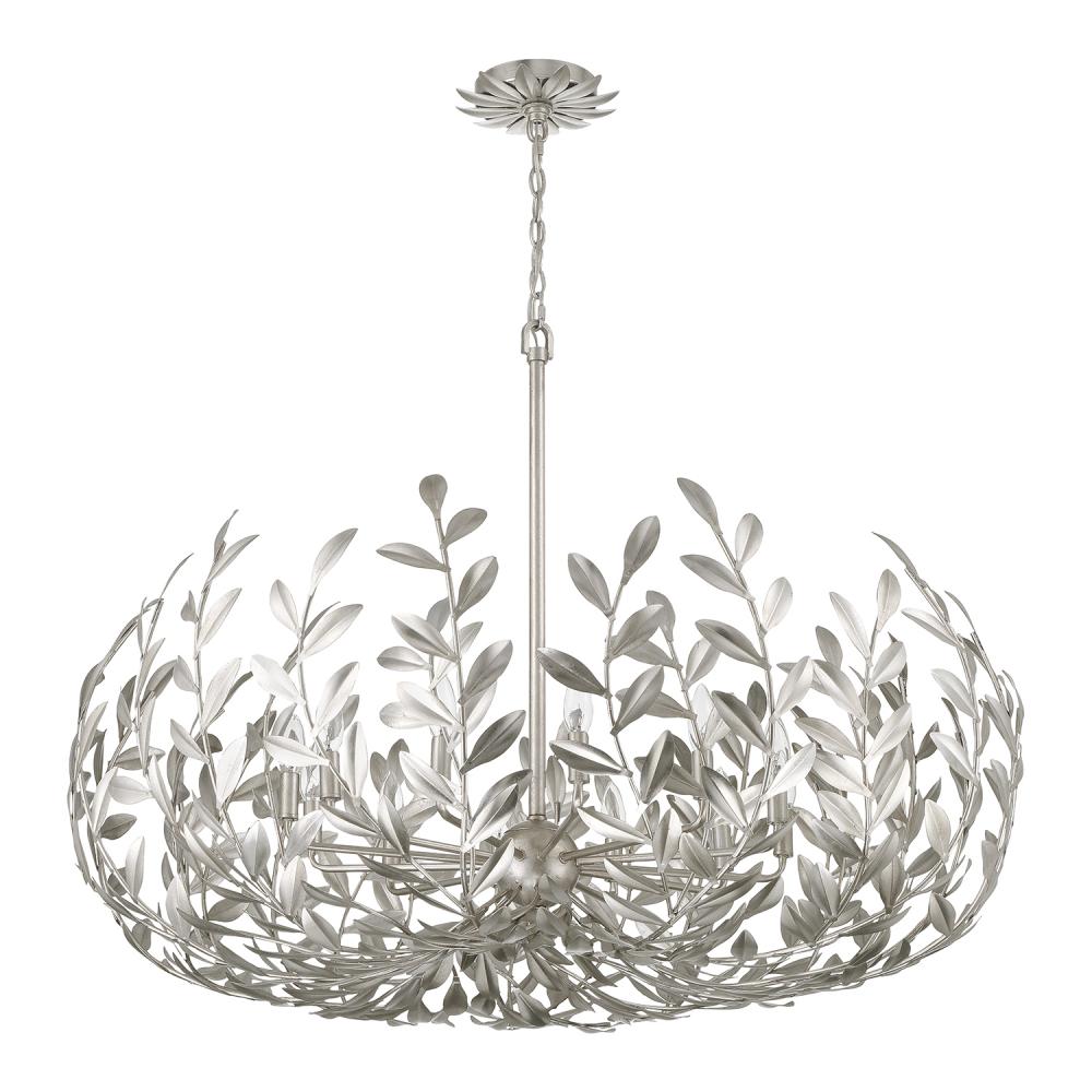 Crystorama BROCHE 569-SA Chandelier Modern - Antique Silver