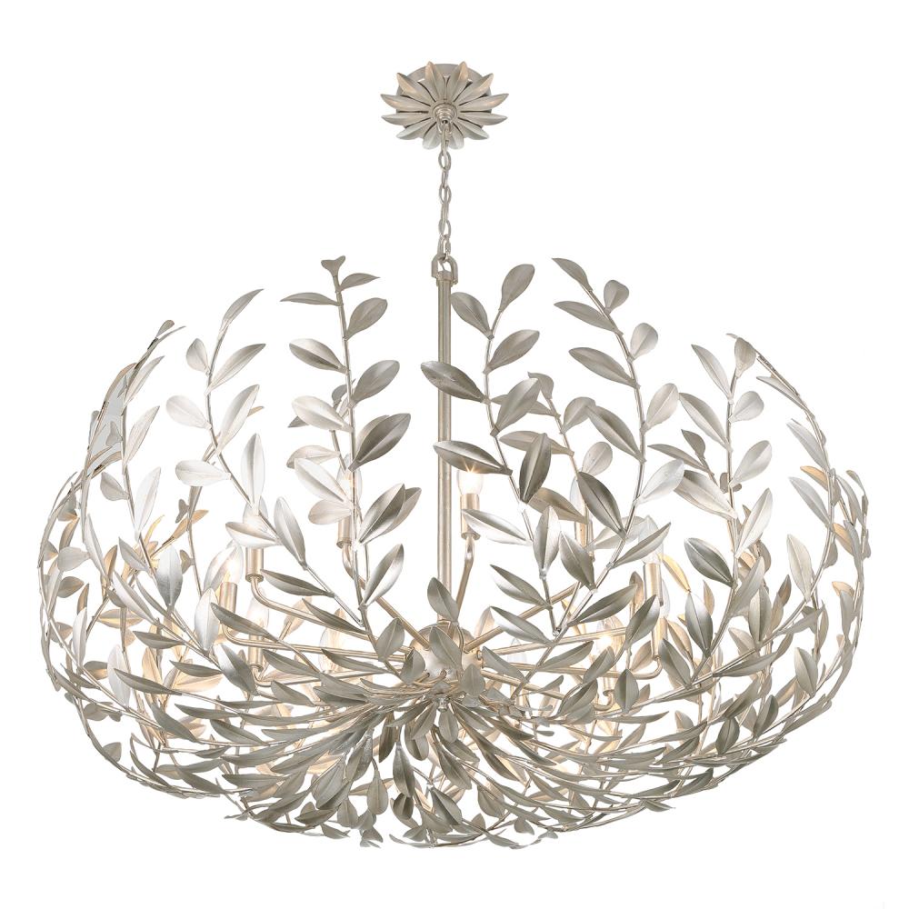 Crystorama BROCHE 569-SA Chandelier Modern - Antique Silver