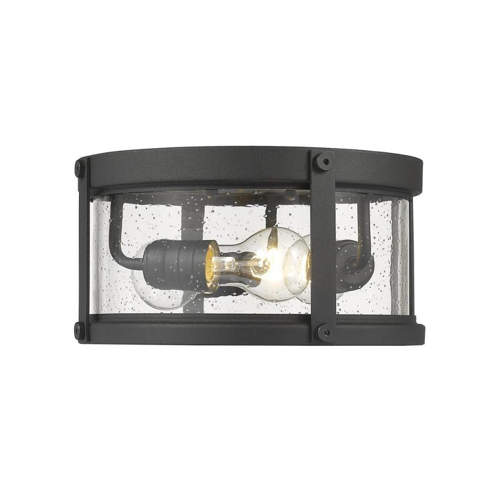 3 Light Outdoor Flush Mount Light-Clear Seedy