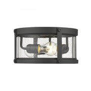 3 Light Outdoor Flush Mount Light-Clear Seedy