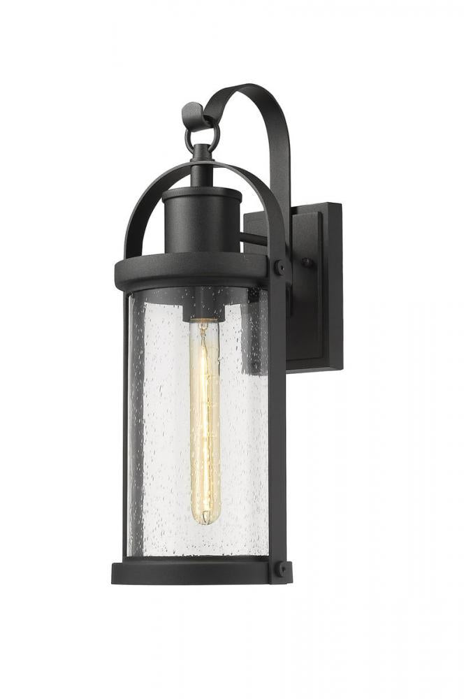 Z-Lite Lighting 569M-BK Exterior Outdoor Wall Lantern Traditional - Black (OPEN BOX)