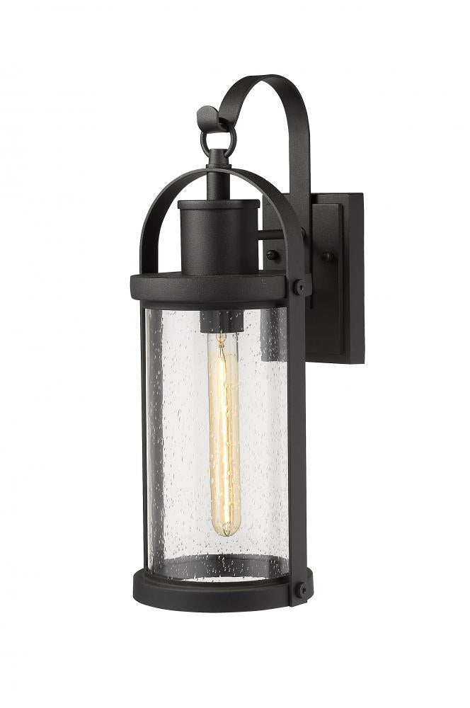 Z-Lite Lighting 569M-BK Exterior Outdoor Wall Lantern Traditional - Black (OPEN BOX)