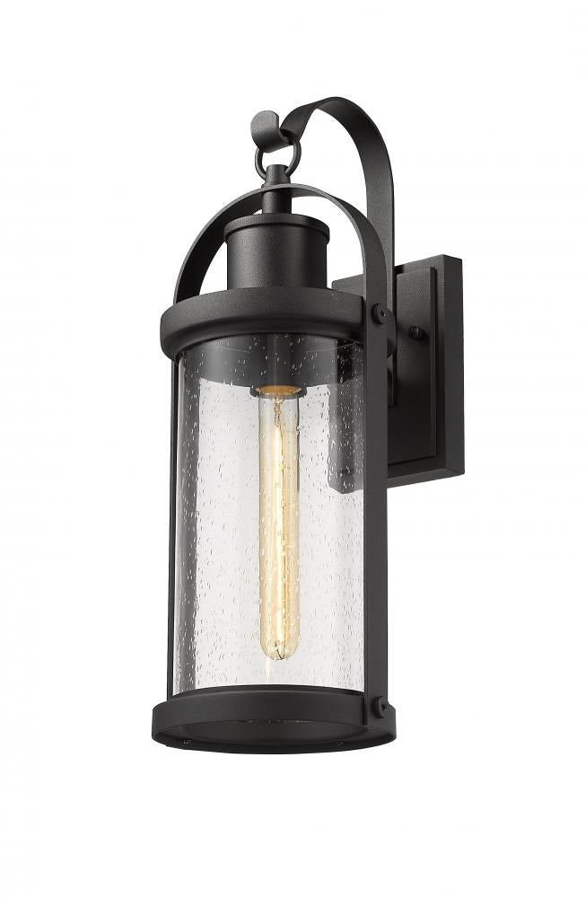 Z-Lite Lighting 569M-BK Exterior Outdoor Wall Lantern Traditional - Black (OPEN BOX)