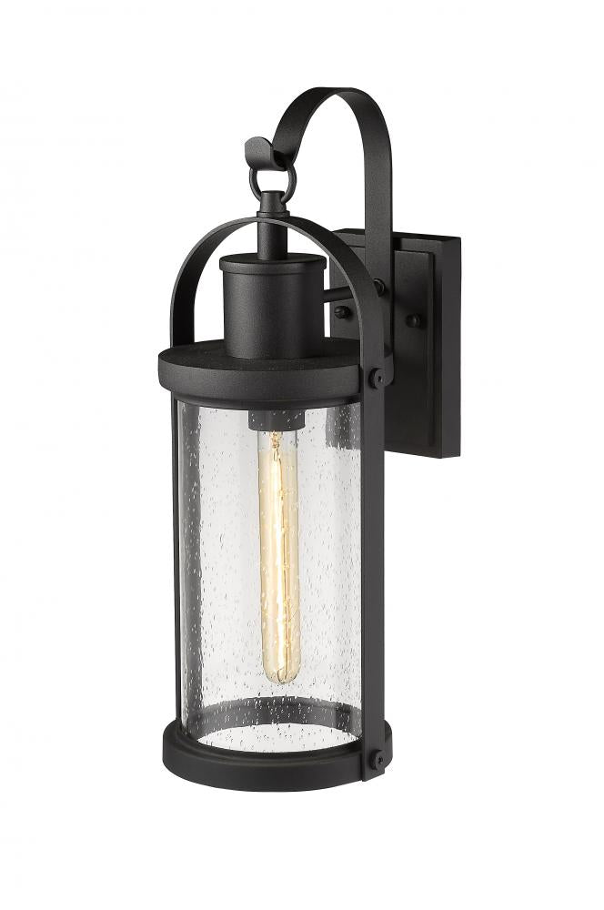 Z-Lite Lighting 569M-BK Exterior Outdoor Wall Lantern Traditional - Black (OPEN BOX)