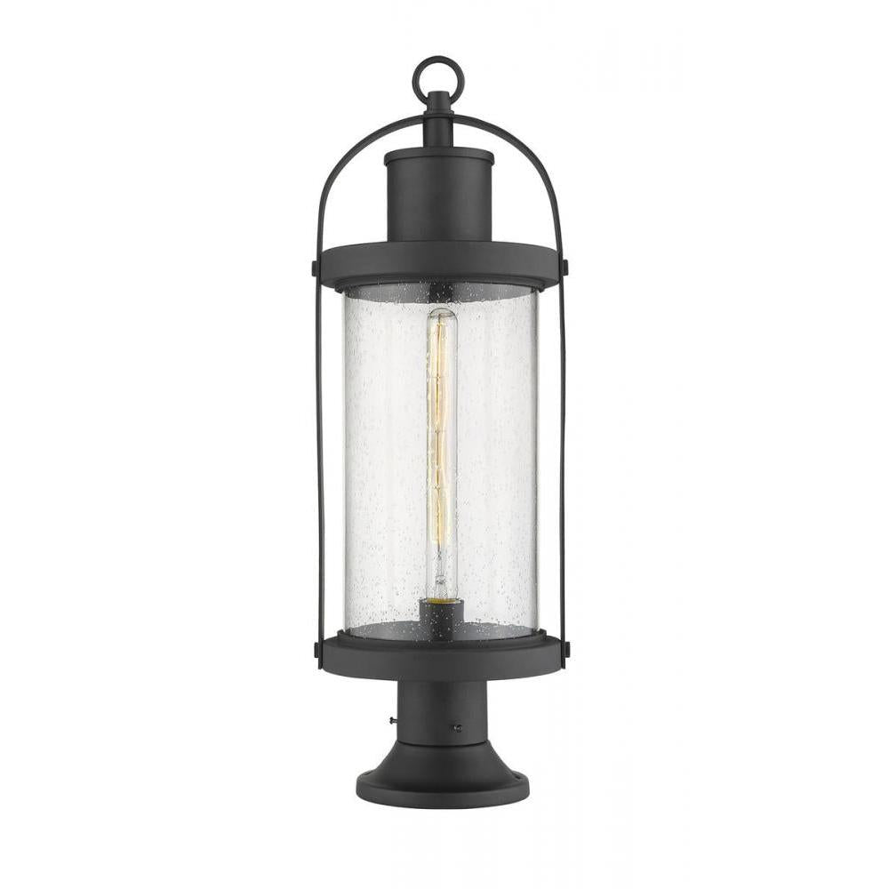 1 Light Outdoor Pier Mounted Fixture-Clear Seedy