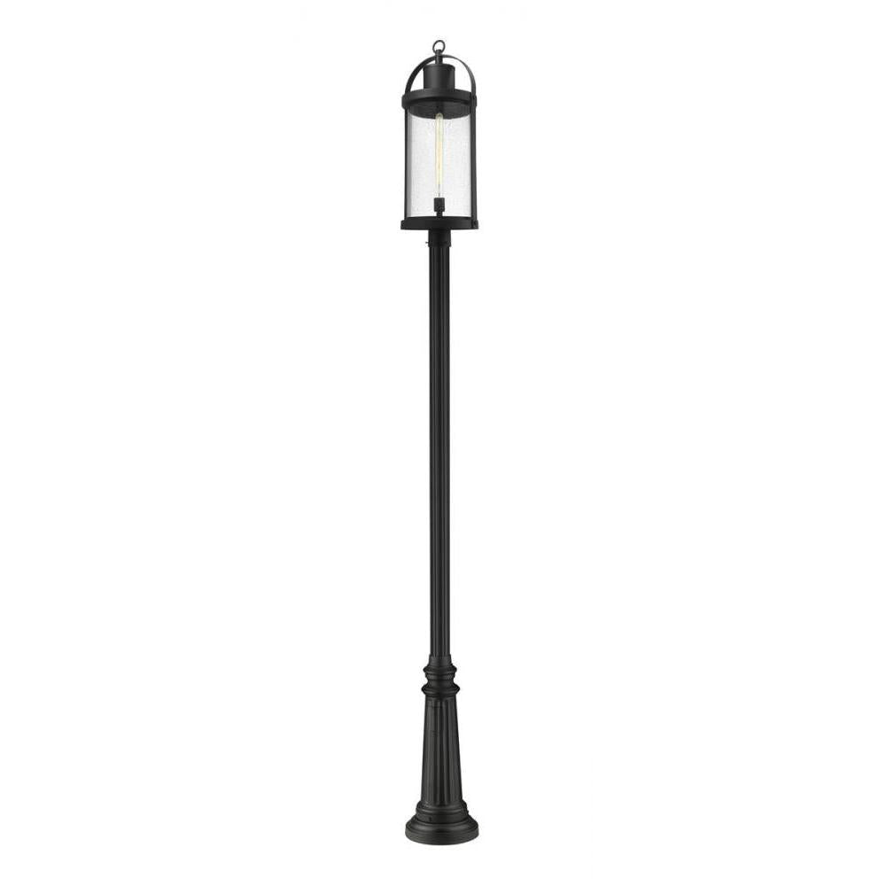 1 Light Outdoor Post Mounted Fixture-Clear Seedy