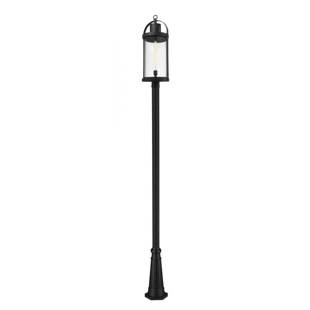 1 Light Outdoor Post Mounted Fixture-Clear Seedy