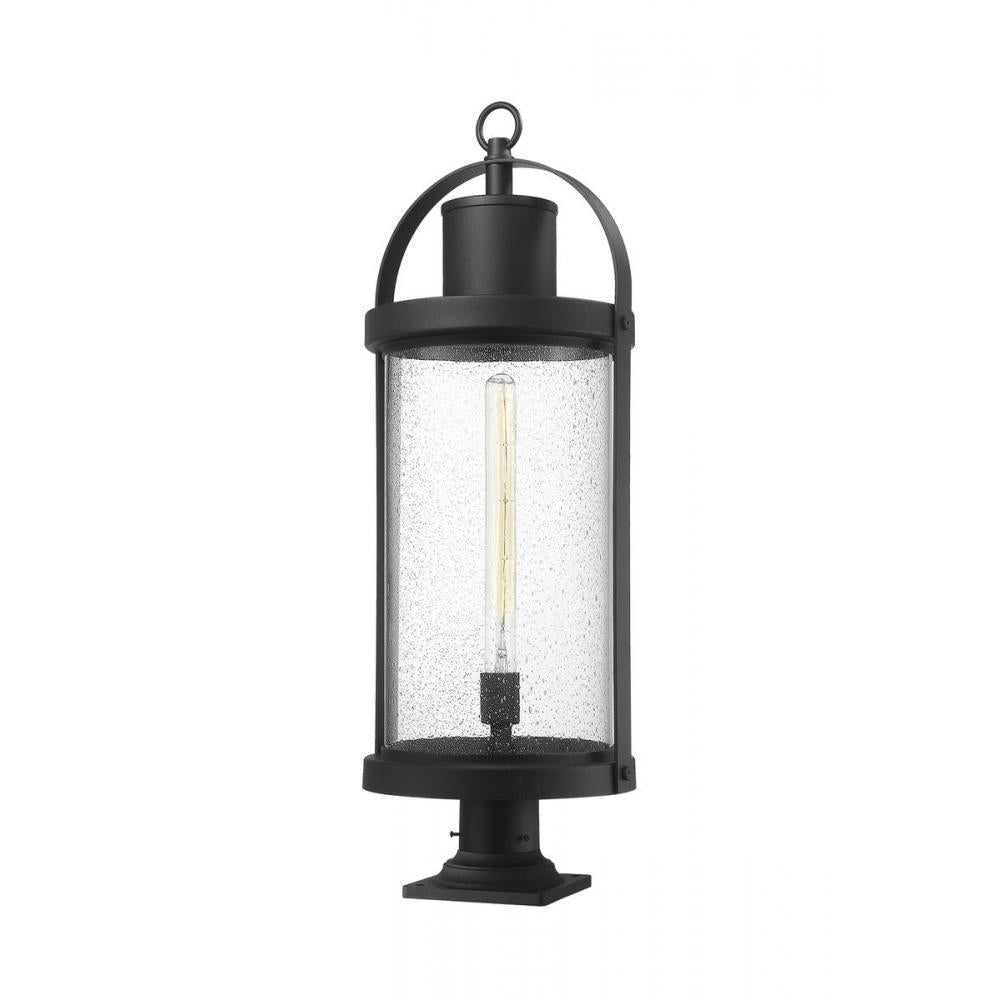 1 Light Outdoor Pier Mounted Fixture-Clear Seedy