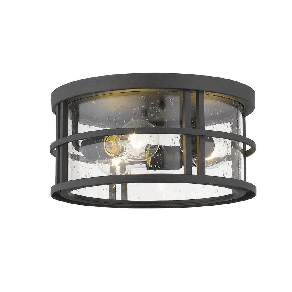 3 Light Outdoor Flush Mount Light-Clear Seedy