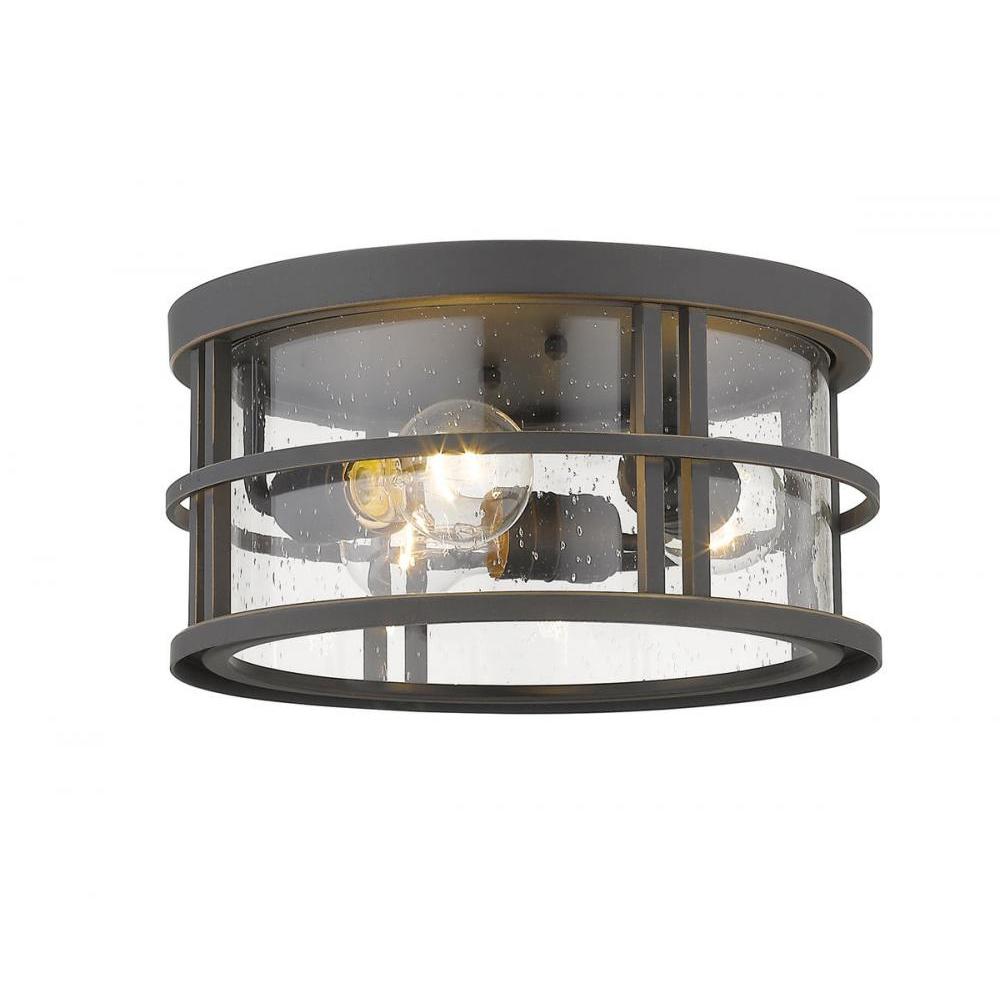 3 Light Outdoor Flush Mount Light-Clear Seedy