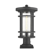 1 Light Outdoor Pier Mounted Fixture-Clear Seedy