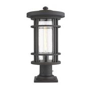 1 Light Outdoor Pier Mounted Fixture-Clear Seedy