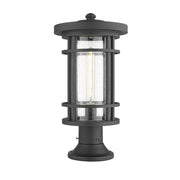 1 Light Outdoor Pier Mounted Fixture-Clear Seedy