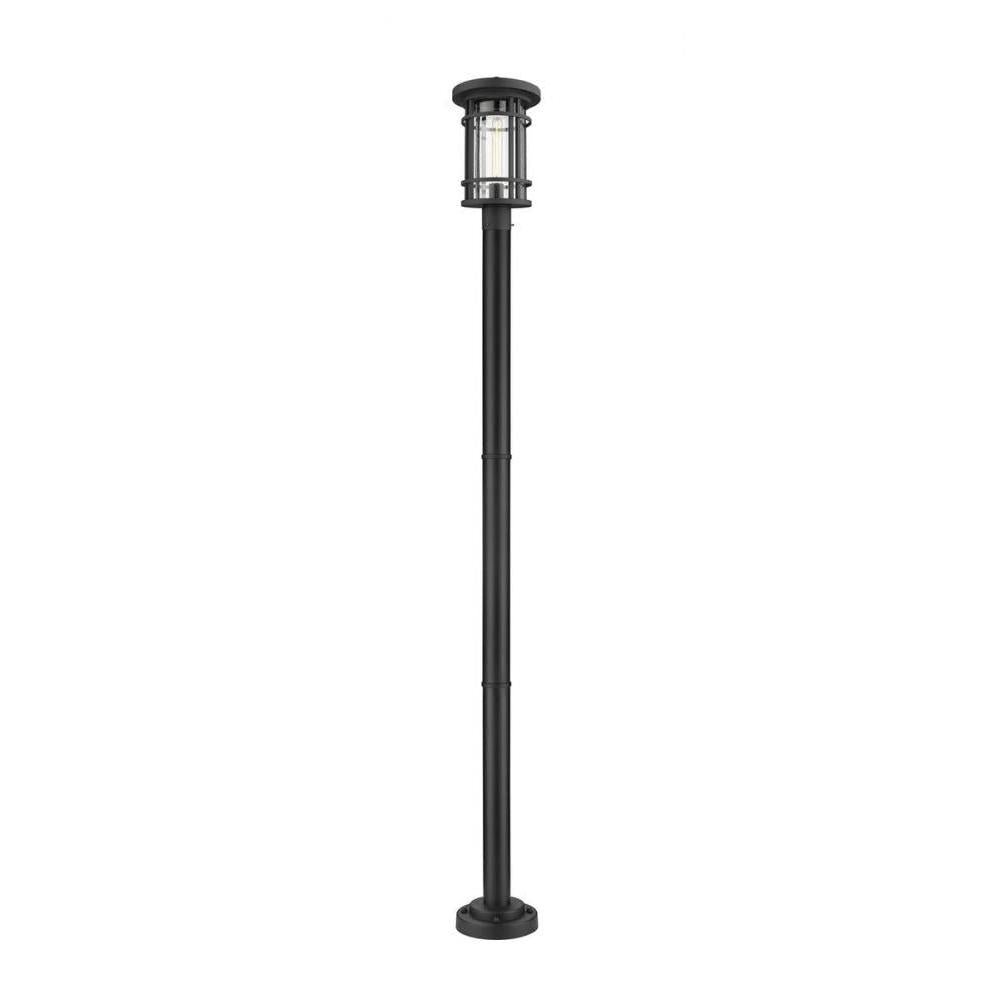 1 Light Outdoor Post Mounted Fixture-Clear Seedy