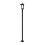 1 Light Outdoor Post Mounted Fixture-Clear Seedy