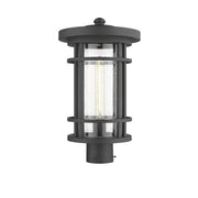 1 Light Outdoor Post Mount Fixture-Clear Seedy
