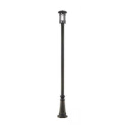 1 Light Outdoor Post Mounted Fixture-Clear Seedy