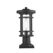 1 Light Outdoor Pier Mounted Fixture-Clear Seedy