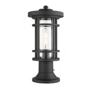 1 Light Outdoor Pier Mounted Fixture-Clear Seedy