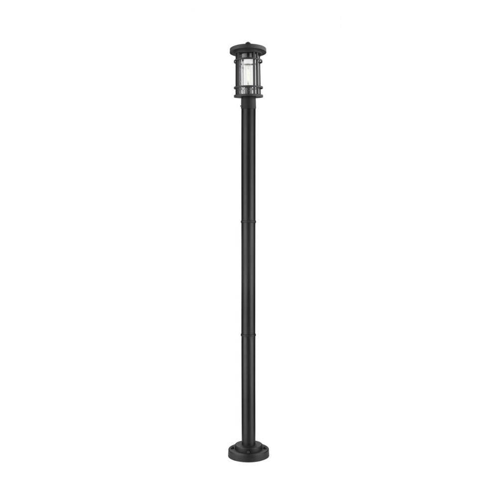 1 Light Outdoor Post Mounted Fixture-Clear Seedy