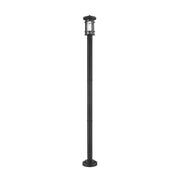 1 Light Outdoor Post Mounted Fixture-Clear Seedy