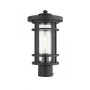 1 Light Outdoor Post Mount Fixture-Clear Seedy