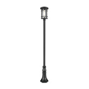 1 Light Outdoor Post Mounted Fixture-Clear Seedy