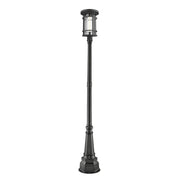 1 Light Outdoor Post Mounted Fixture-Clear Seedy
