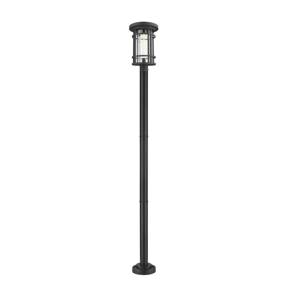 1 Light Outdoor Post Mounted Fixture-Clear Seedy