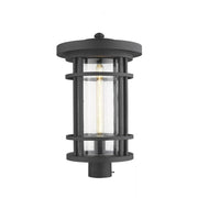 1 Light Outdoor Post Mount Fixture-Clear Seedy