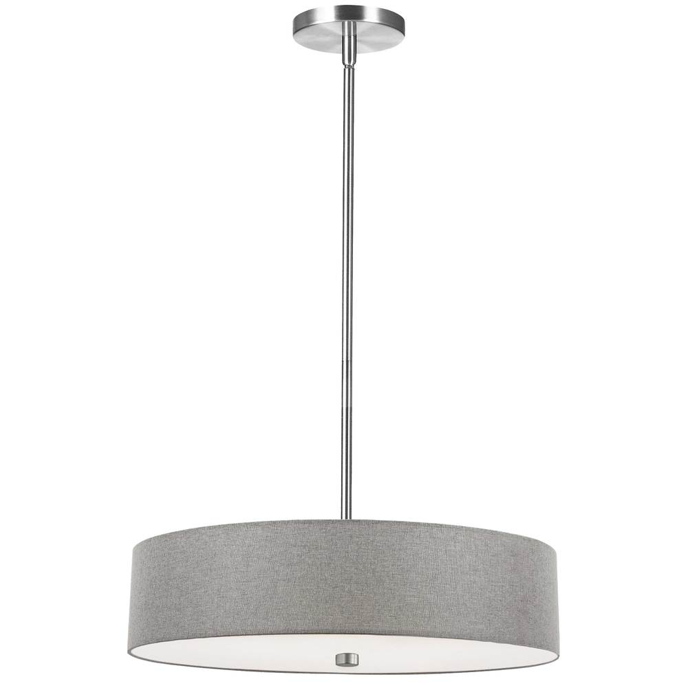 Dainolite EVERLY 571-204P-PC-GRY Pendant Transitional - Polished Chrome