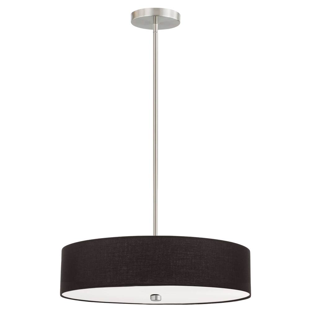 Dainolite EVERLY 571-204P-SC-BK Pendant Transitional - Satin Chrome