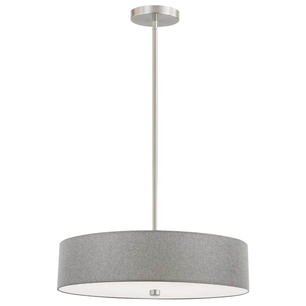 Dainolite EVERLY 571-204P-SC-GRY Pendant Transitional - Satin Chrome