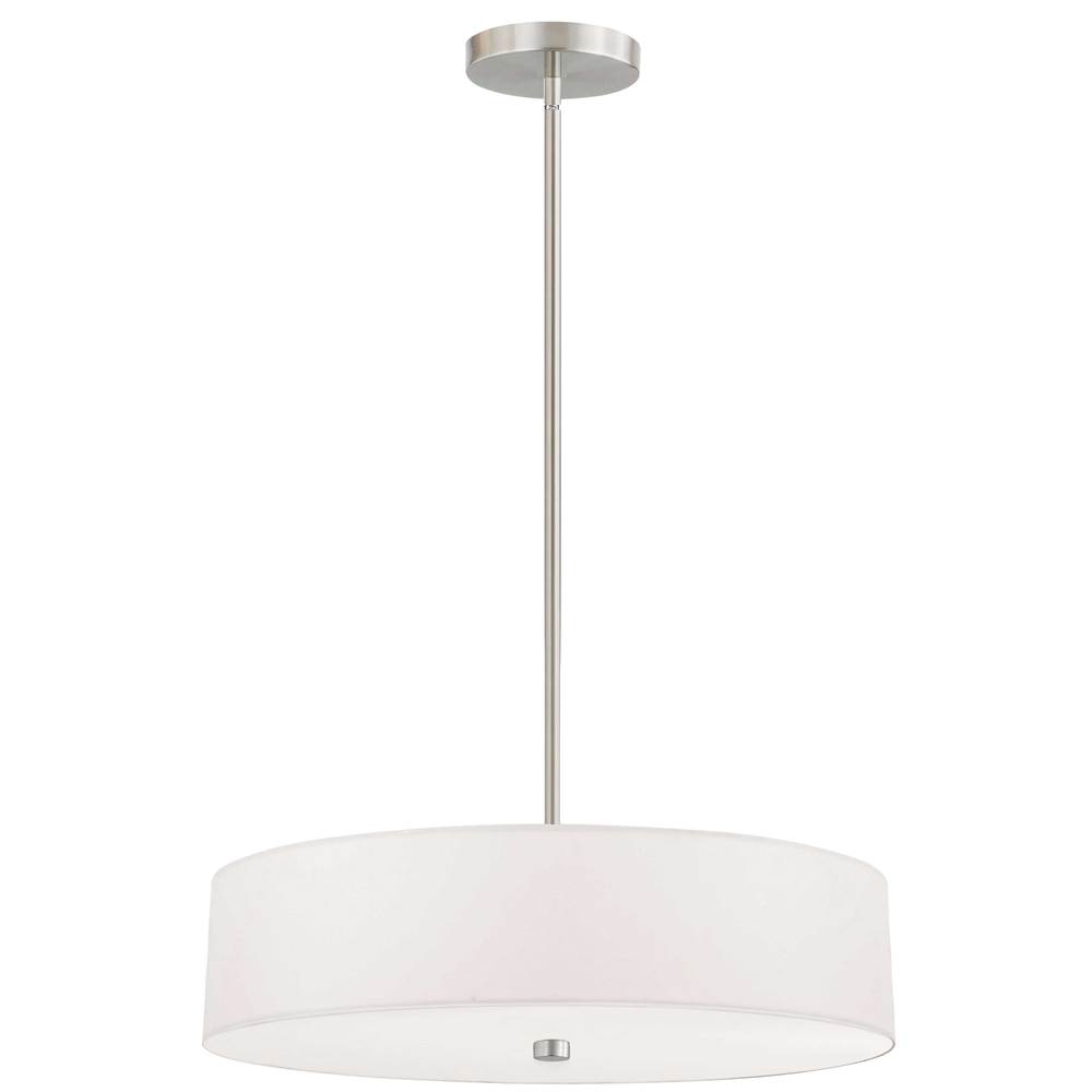 Dainolite EVERLY 571-204P-SC-WH Pendant Transitional - Satin Chrome