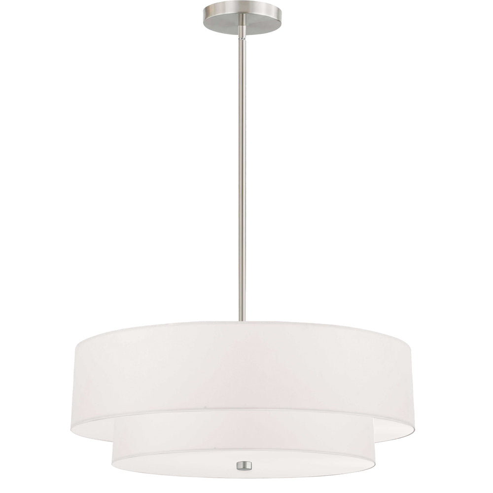 Dainolite EVERLY 571-224P-SC-WH Pendant Transitional - Satin Chrome