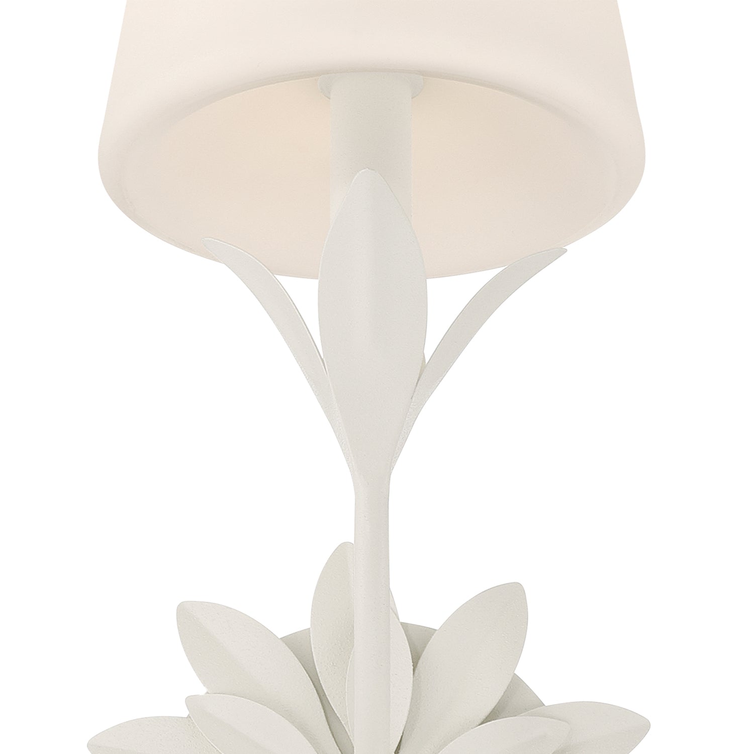 Crystorama Broche 571-OP-MT – 6.5 Inch – 1 Light – Sconce – Matte White – Damp Rated