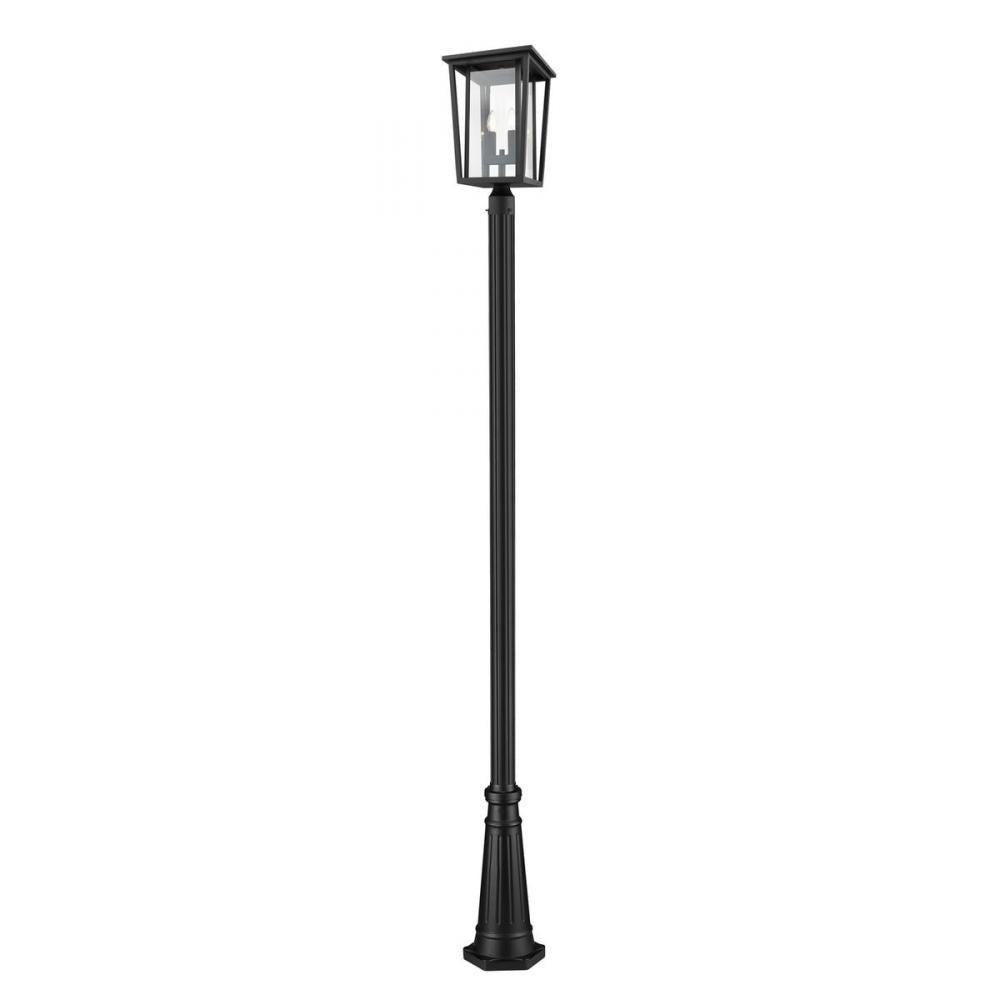 2 Light Outdoor Post Mounted Fixture-Clear