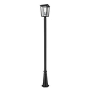 2 Light Outdoor Post Mounted Fixture-Clear