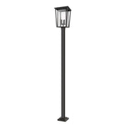 3 Light Outdoor Post Mounted Fixture-Clear