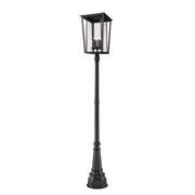 4 Light Outdoor Post Mounted Fixture-Clear