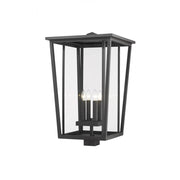 4 Light Outdoor Post Mount Fixture-Clear