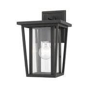 1 Light Outdoor Wall Light-Clear