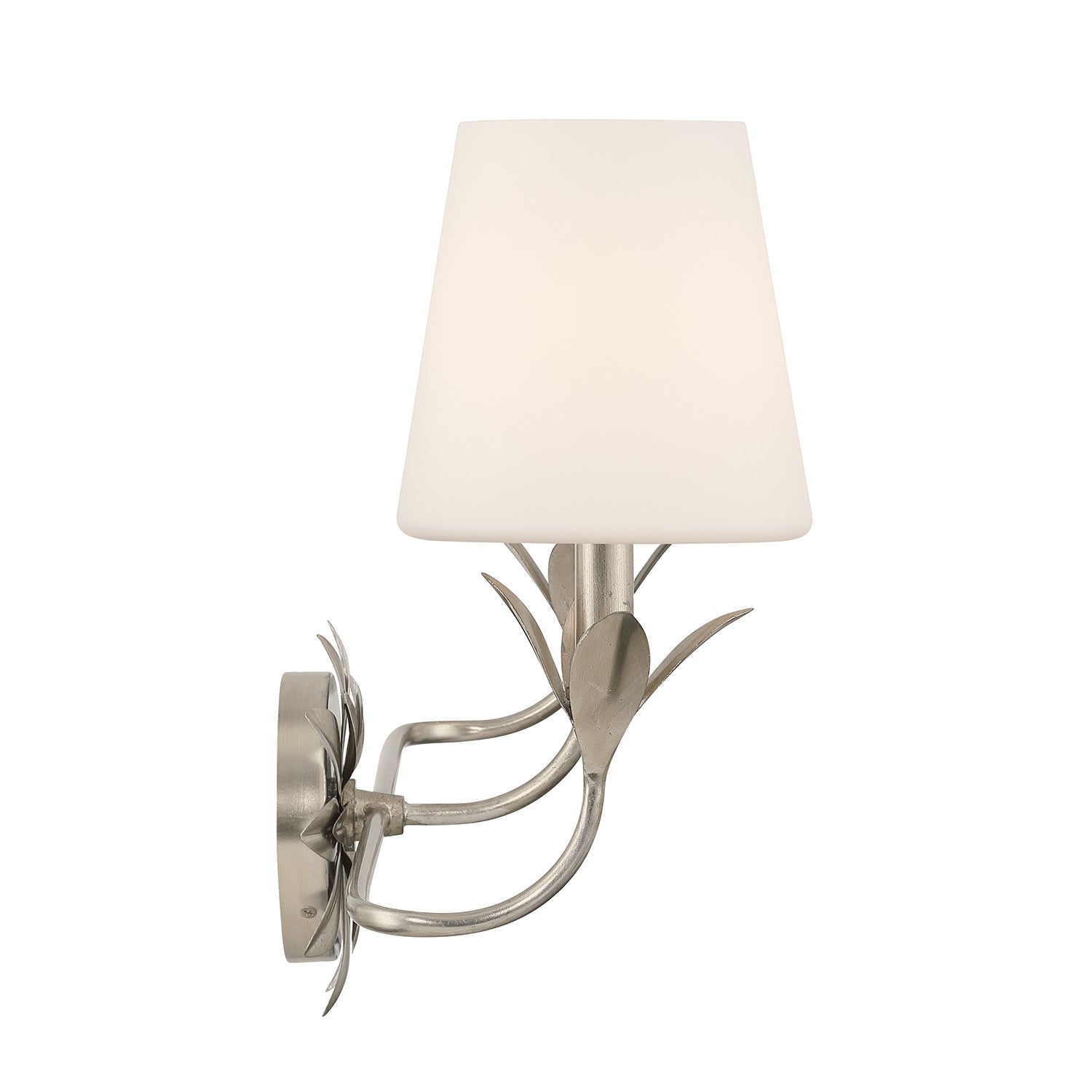 Crystorama Broche 573-OP-SA – 25 Inch – 3 Light – Bath Vanity Light – Antique Silver – Damp Rated